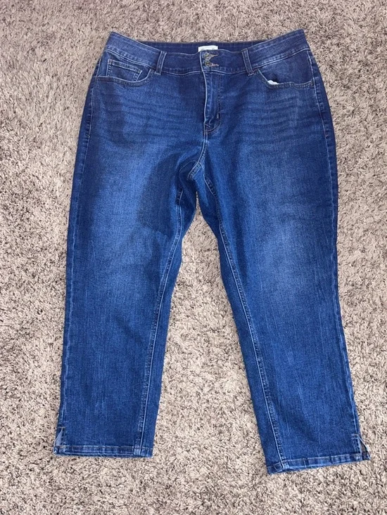 Maurices m jeans 18W curvy high rise slim straight ankle jean - Picture 3 of 6